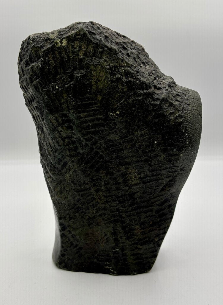 Carved Stone Sculpture Bust Signed Richard Kadzutu /j