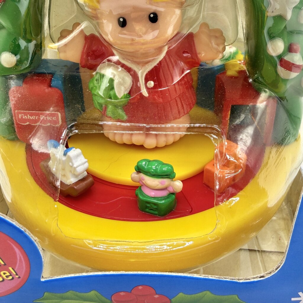 1999 Fisher Price Little People Christmas Morning Keepsake Ornament NIB /cb