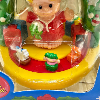 1999 Fisher Price Little People Christmas Morning Keepsake Ornament NIB /cb