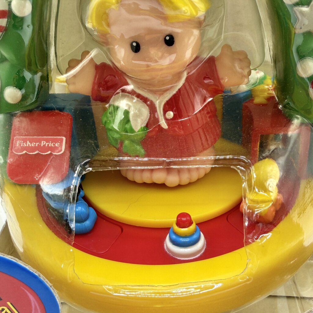 1999 Fisher Price Little People Christmas Morning Keepsake Ornament NIB /cb