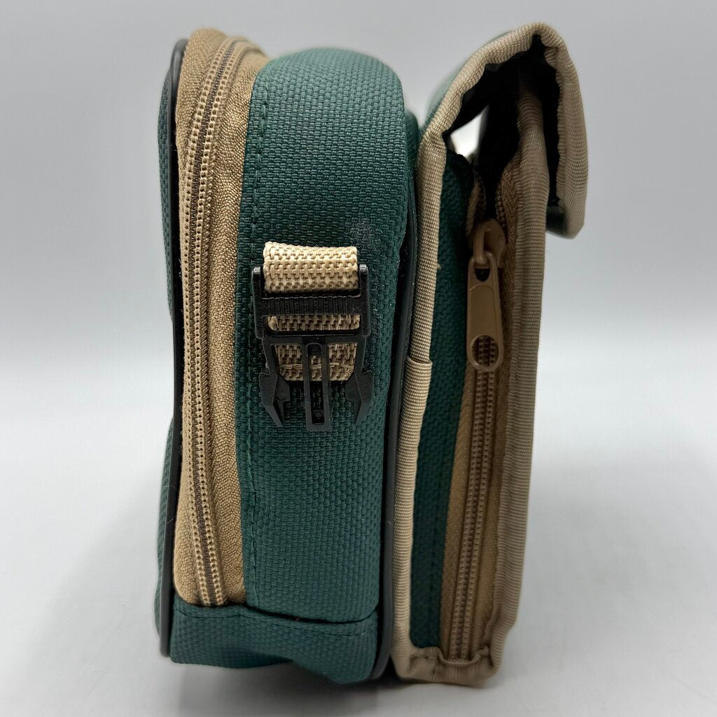 Vintage Discwasher Green Nylon Portable CD Player Discman/Walkman Carrying Case Shoulder Bag