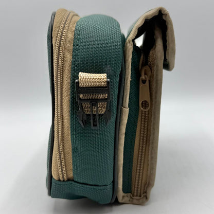 Vintage Discwasher Green Nylon Portable CD Player Discman/Walkman Carrying Case Shoulder Bag