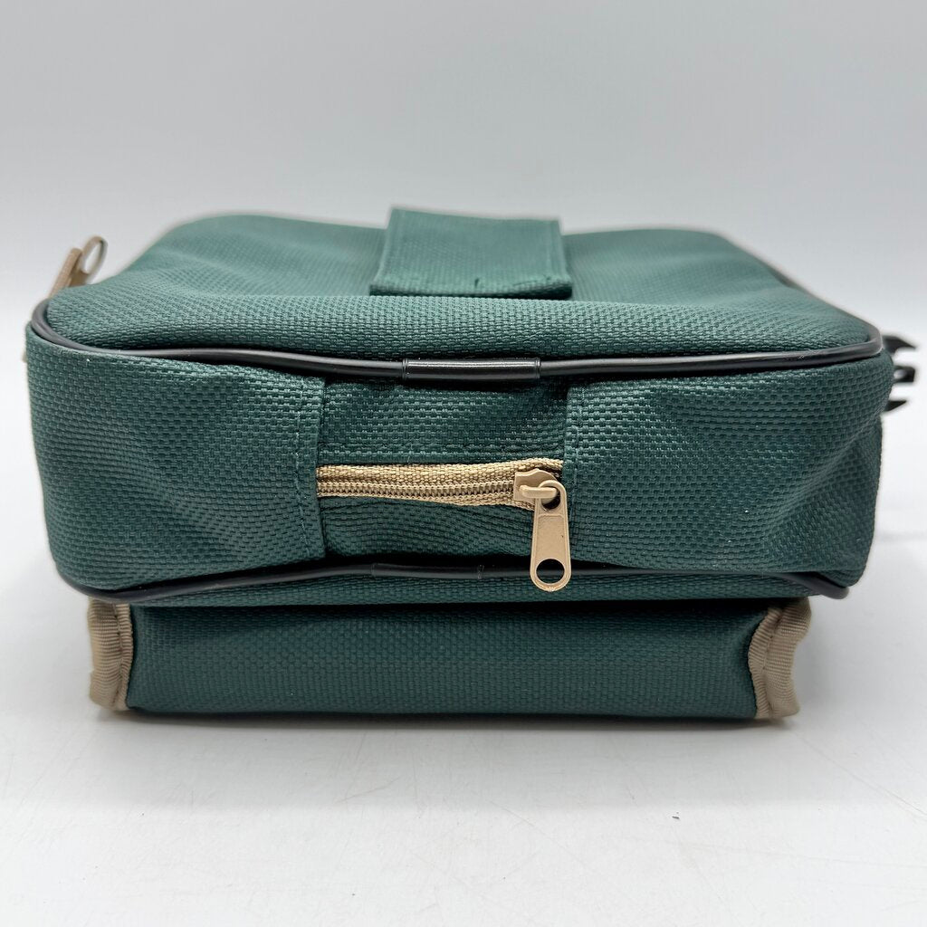 Vintage Discwasher Green Nylon Portable CD Player Discman/Walkman Carrying Case Shoulder Bag