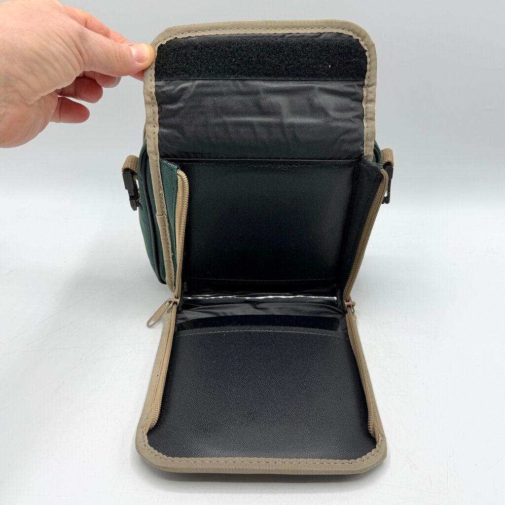 Vintage Discwasher Green Nylon Portable CD Player Discman/Walkman Carrying Case Shoulder Bag