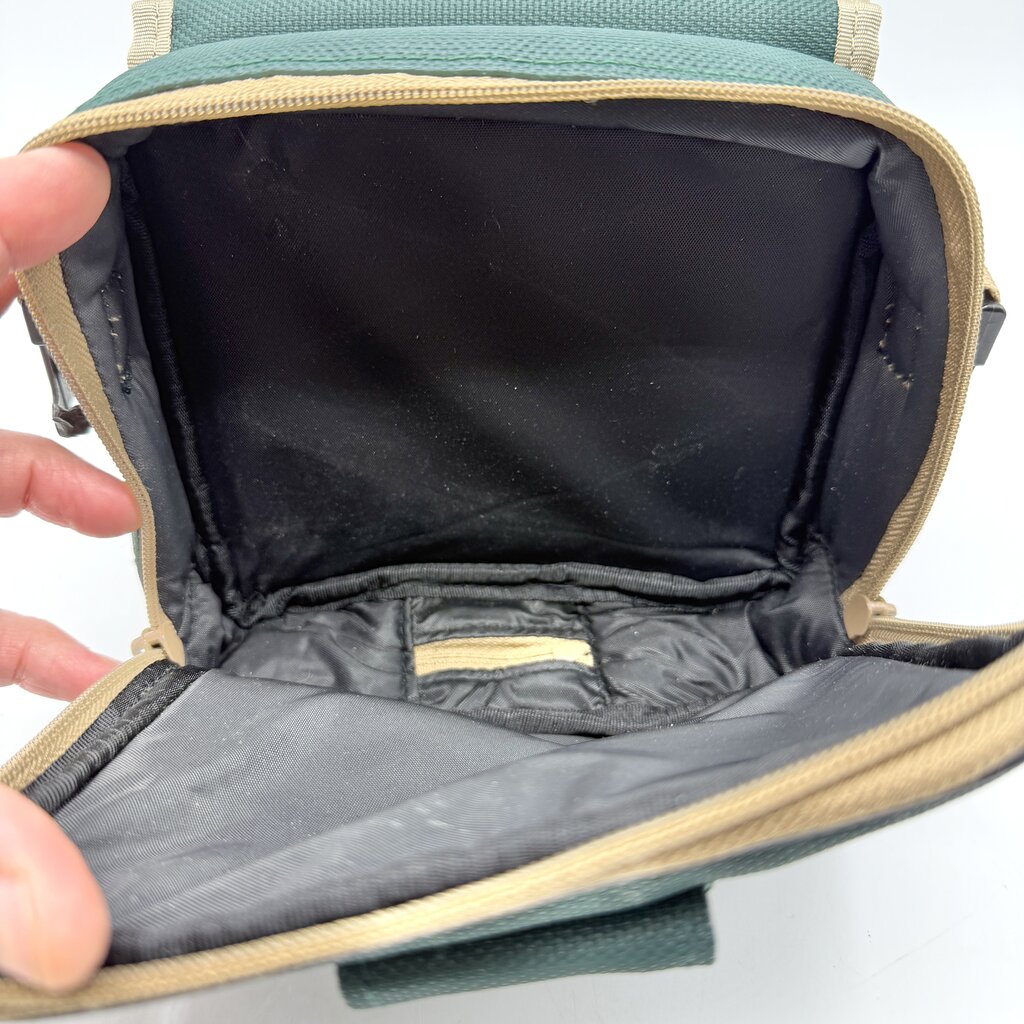 Vintage Discwasher Green Nylon Portable CD Player Discman/Walkman Carrying Case Shoulder Bag