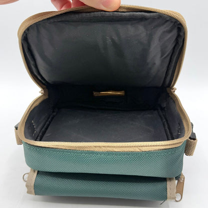 Vintage Discwasher Green Nylon Portable CD Player Discman/Walkman Carrying Case Shoulder Bag