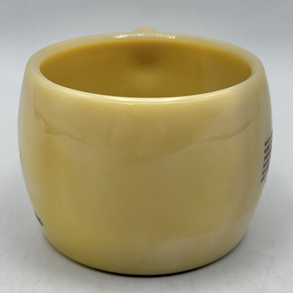 Vintage 1940s Seaforth Heather ‘n Fern Custard Glass Shaving Mug /cb