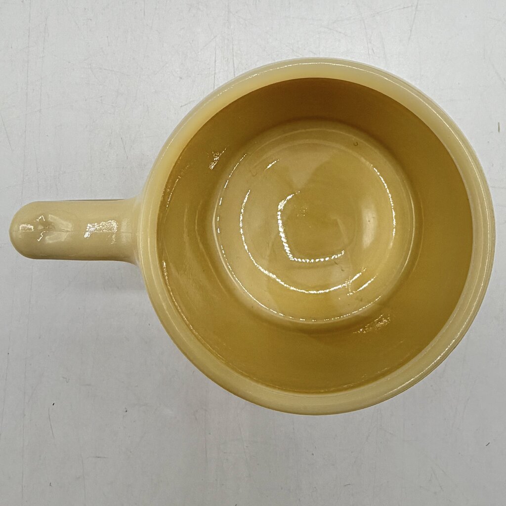 Vintage 1940s Seaforth Heather ‘n Fern Custard Glass Shaving Mug /cb