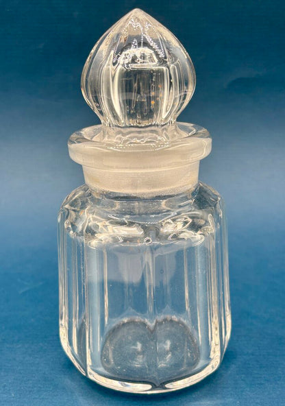 Heisey Glass Wide Panel Glass Horseradish Jar w/ Stopper /j