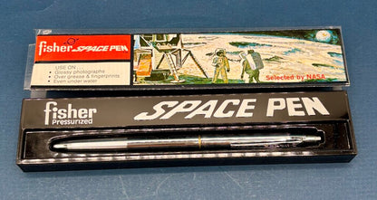 Vtg. Fisher Space Pen Pressurized Crome Ball Point /j