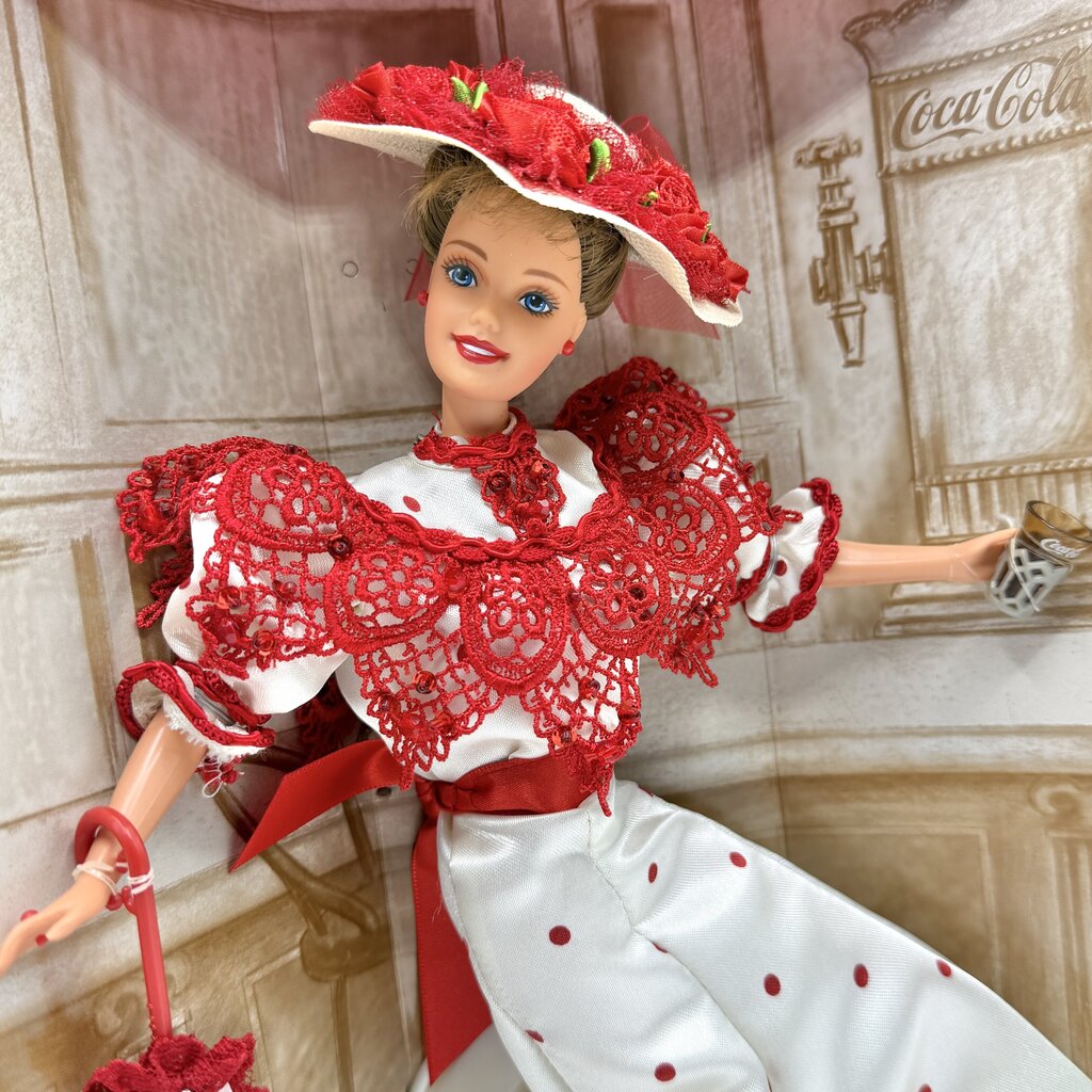 Vintage Mattel 1996 Soda Fountain Sweetheart Barbie Coca Cola Fashion Classic Series in Box /cb