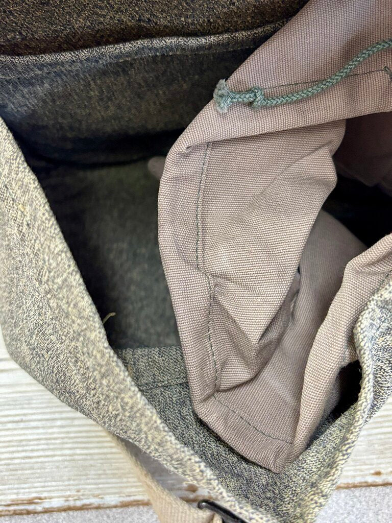 Vtg. Swiss/East German (?) Military Gas Mask Bag /j