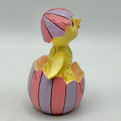 Enesco Jim Shore Heartwood Creek 2022 Easter Chick in Egg Mini Figurine /cb