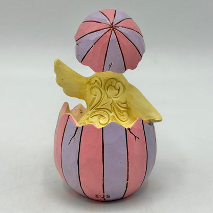 Enesco Jim Shore Heartwood Creek 2022 Easter Chick in Egg Mini Figurine /cb