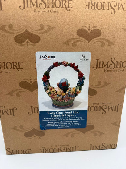 Jim Shore "Easter Cheer Found Here" 17th Annual Set Easter Basket #6008810 /rw
