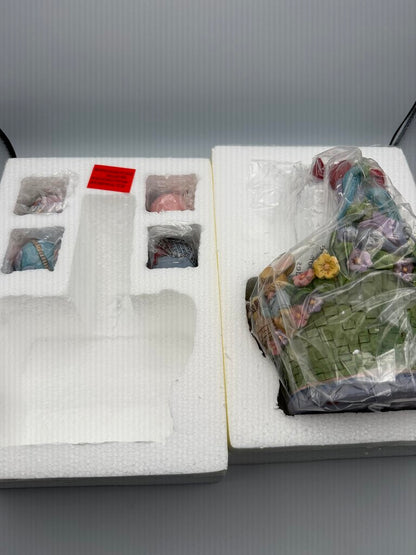 Jim Shore "Easter Cheer Found Here" 17th Annual Set Easter Basket #6008810 /rw