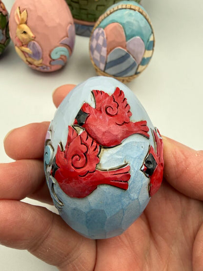 Jim Shore "Easter Cheer Found Here" 17th Annual Set Easter Basket #6008810 /rw