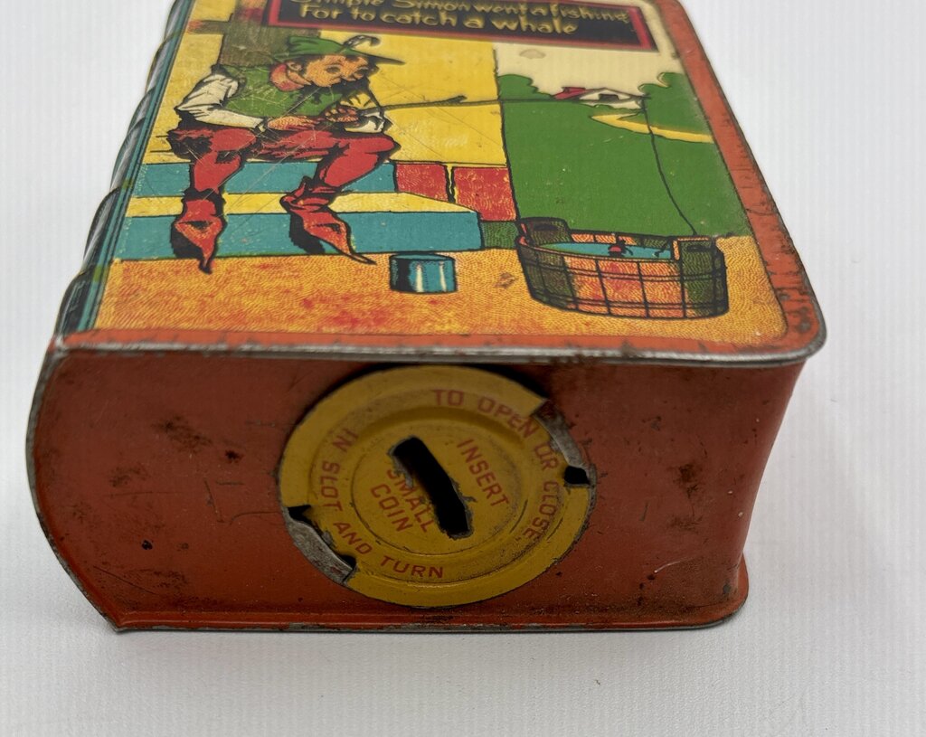 Vtg. Simple Simon Book Bank /j