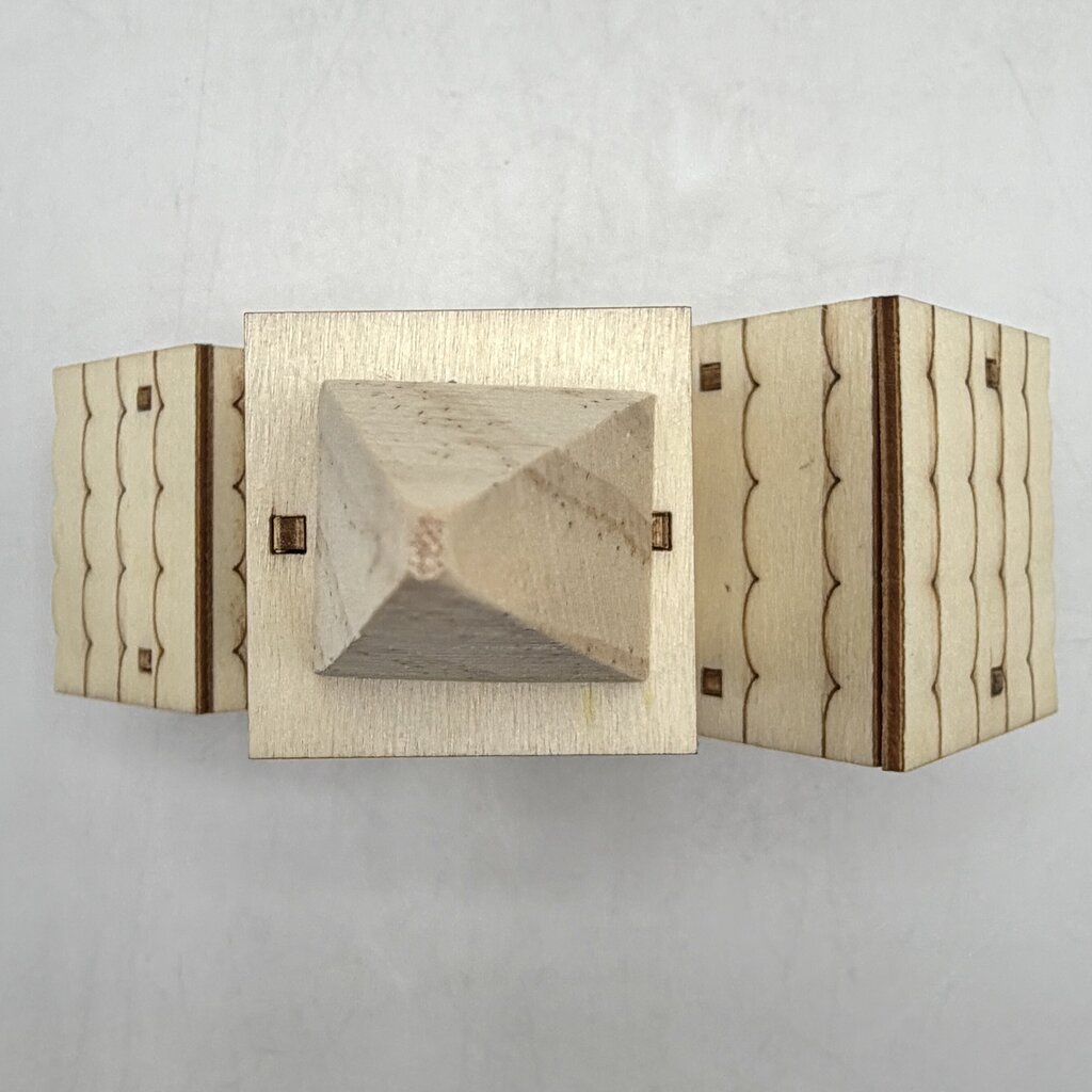 Wooden Laser Cut Christmas Village Scene Set of 2 Church & Houses LED Lit /cb