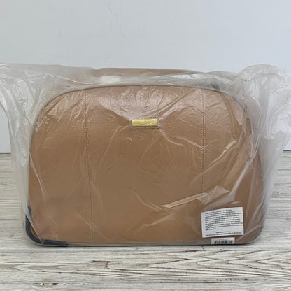 Joy & Iman Genuine Leather Wheeled Duffle Bag Cappuccino Brand New In Factory Packaging /cb