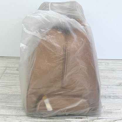 Joy & Iman Genuine Leather Wheeled Duffle Bag Cappuccino Brand New In Factory Packaging /cb