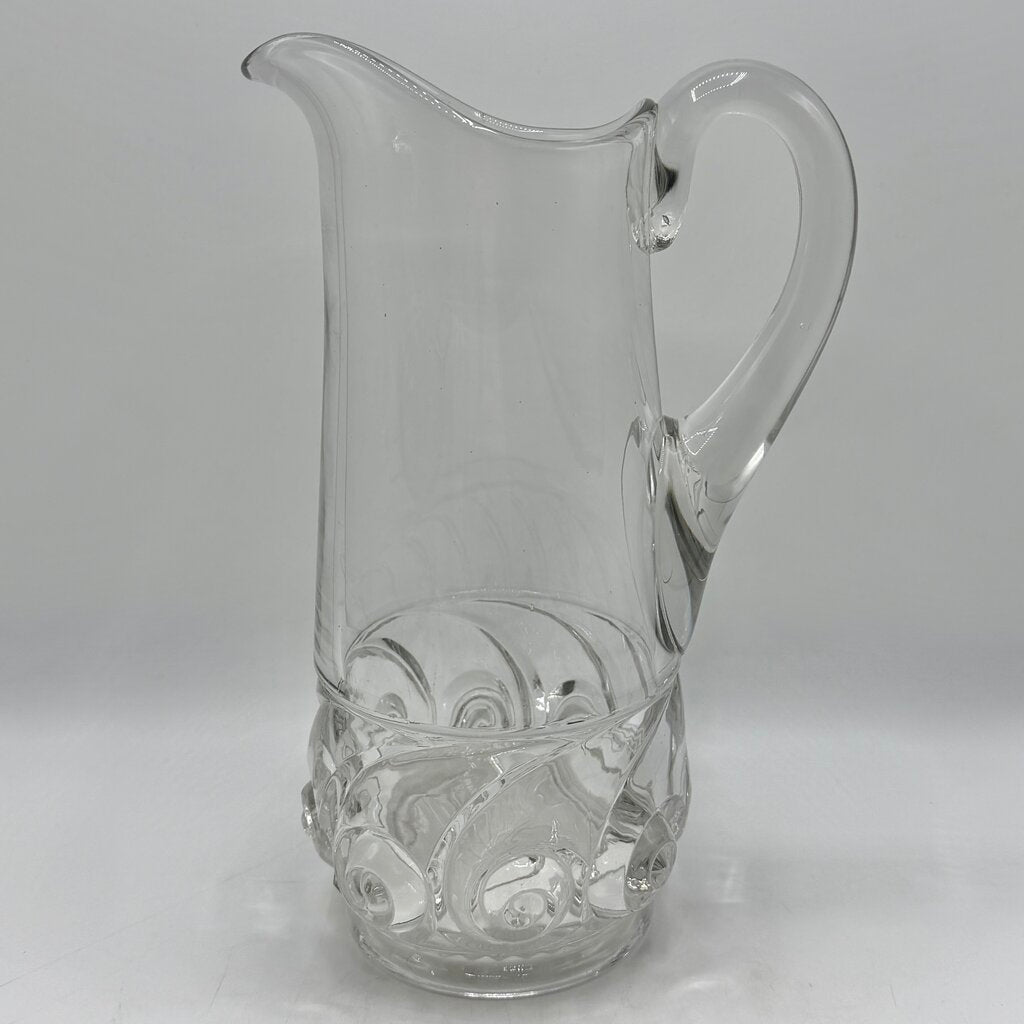 Antique Duncan & Miller EAPG Snail Pattern Clear 11 1/4” Water Tankard Early American Pattern Glass /cb