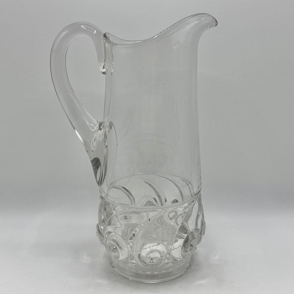 Antique Duncan & Miller EAPG Snail Pattern Clear 11 1/4” Water Tankard Early American Pattern Glass /cb