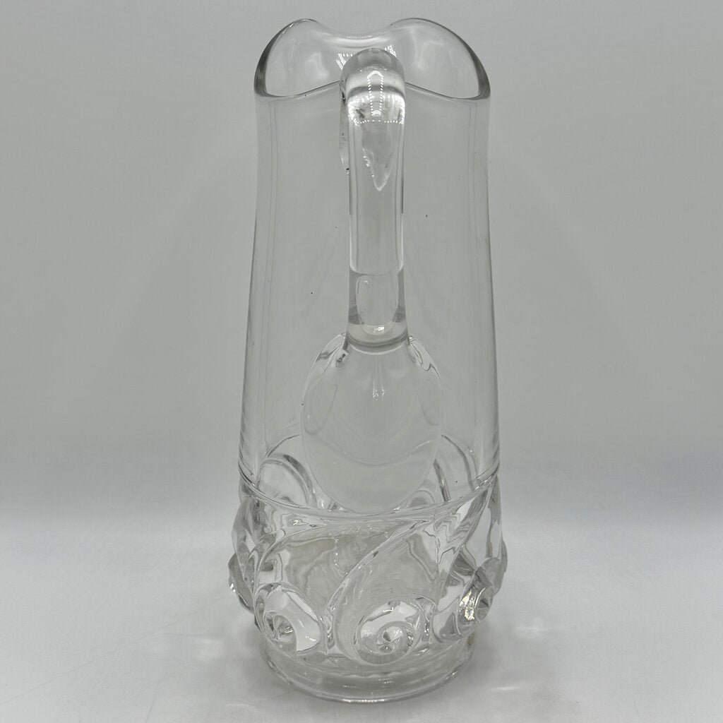 Antique Duncan & Miller EAPG Snail Pattern Clear 11 1/4” Water Tankard Early American Pattern Glass /cb