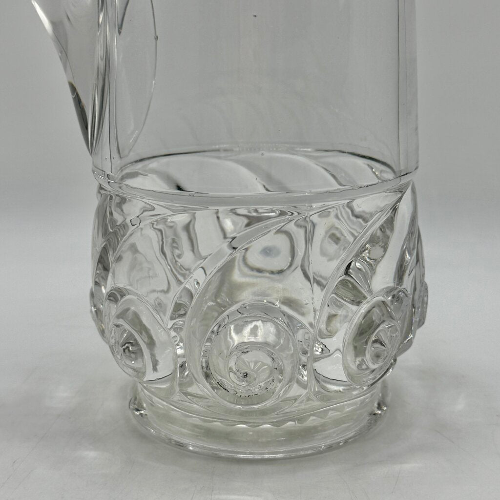 Antique Duncan & Miller EAPG Snail Pattern Clear 11 1/4” Water Tankard Early American Pattern Glass /cb