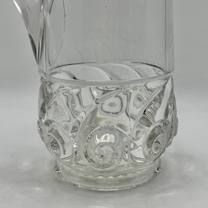 Antique Duncan & Miller EAPG Snail Pattern Clear 11 1/4” Water Tankard Early American Pattern Glass /cb
