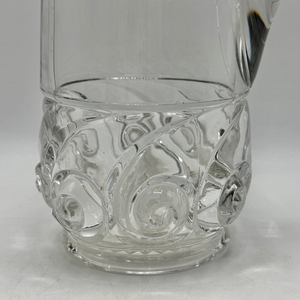 Antique Duncan & Miller EAPG Snail Pattern Clear 11 1/4” Water Tankard Early American Pattern Glass /cb