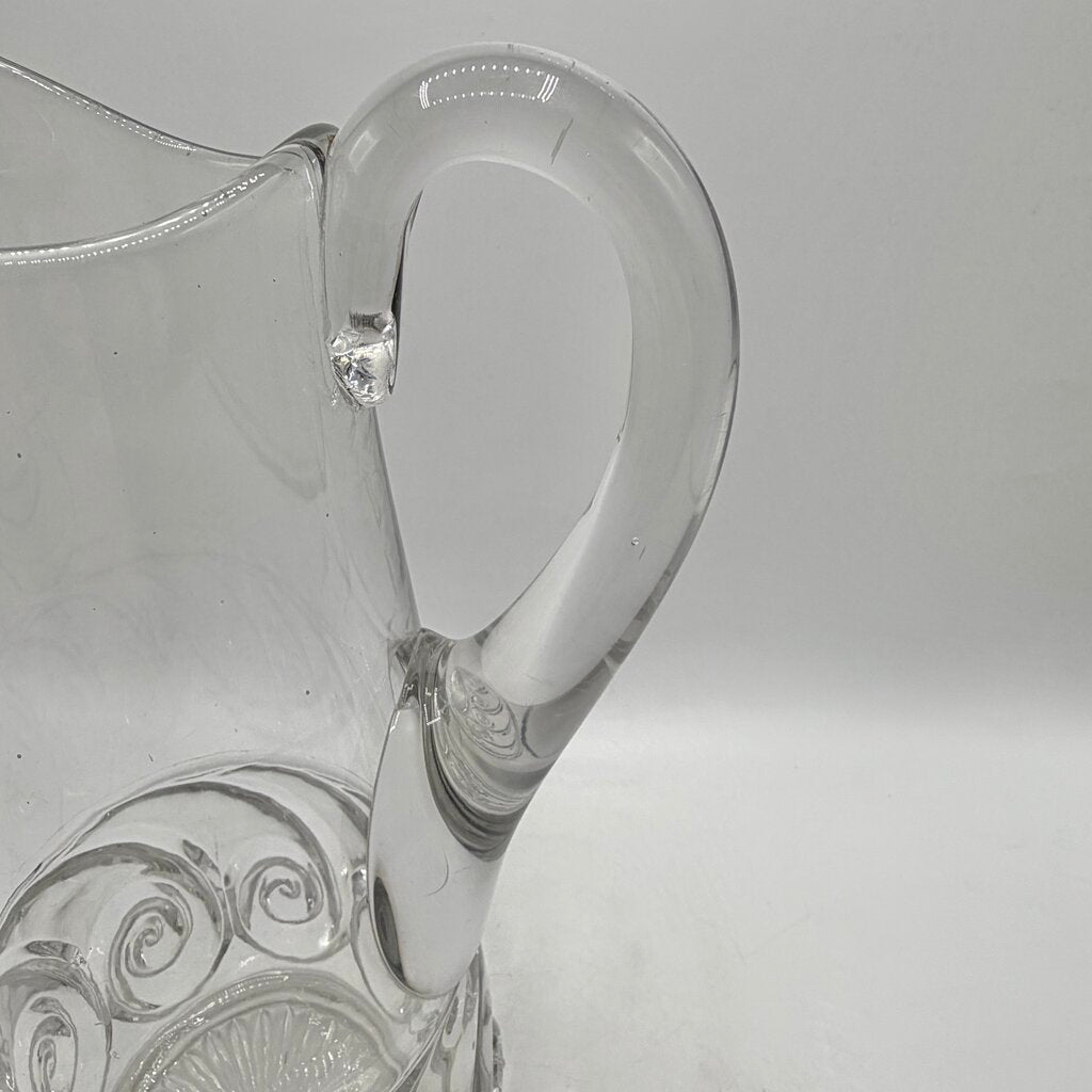 Antique Duncan & Miller EAPG Snail Pattern Clear 11 1/4” Water Tankard Early American Pattern Glass /cb