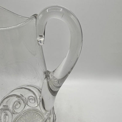 Antique Duncan & Miller EAPG Snail Pattern Clear 11 1/4” Water Tankard Early American Pattern Glass /cb