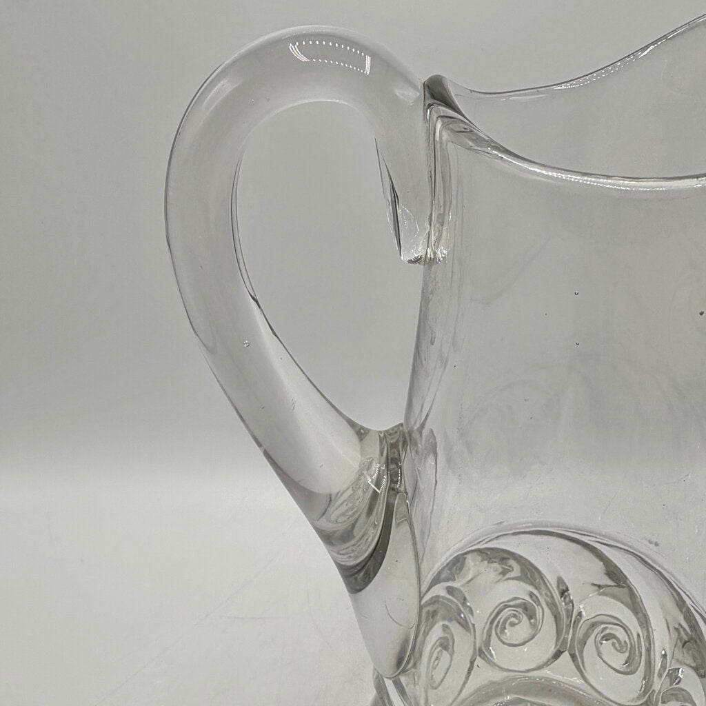 Antique Duncan & Miller EAPG Snail Pattern Clear 11 1/4” Water Tankard Early American Pattern Glass /cb