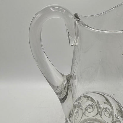 Antique Duncan & Miller EAPG Snail Pattern Clear 11 1/4” Water Tankard Early American Pattern Glass /cb