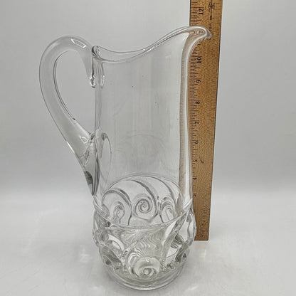 Antique Duncan & Miller EAPG Snail Pattern Clear 11 1/4” Water Tankard Early American Pattern Glass /cb