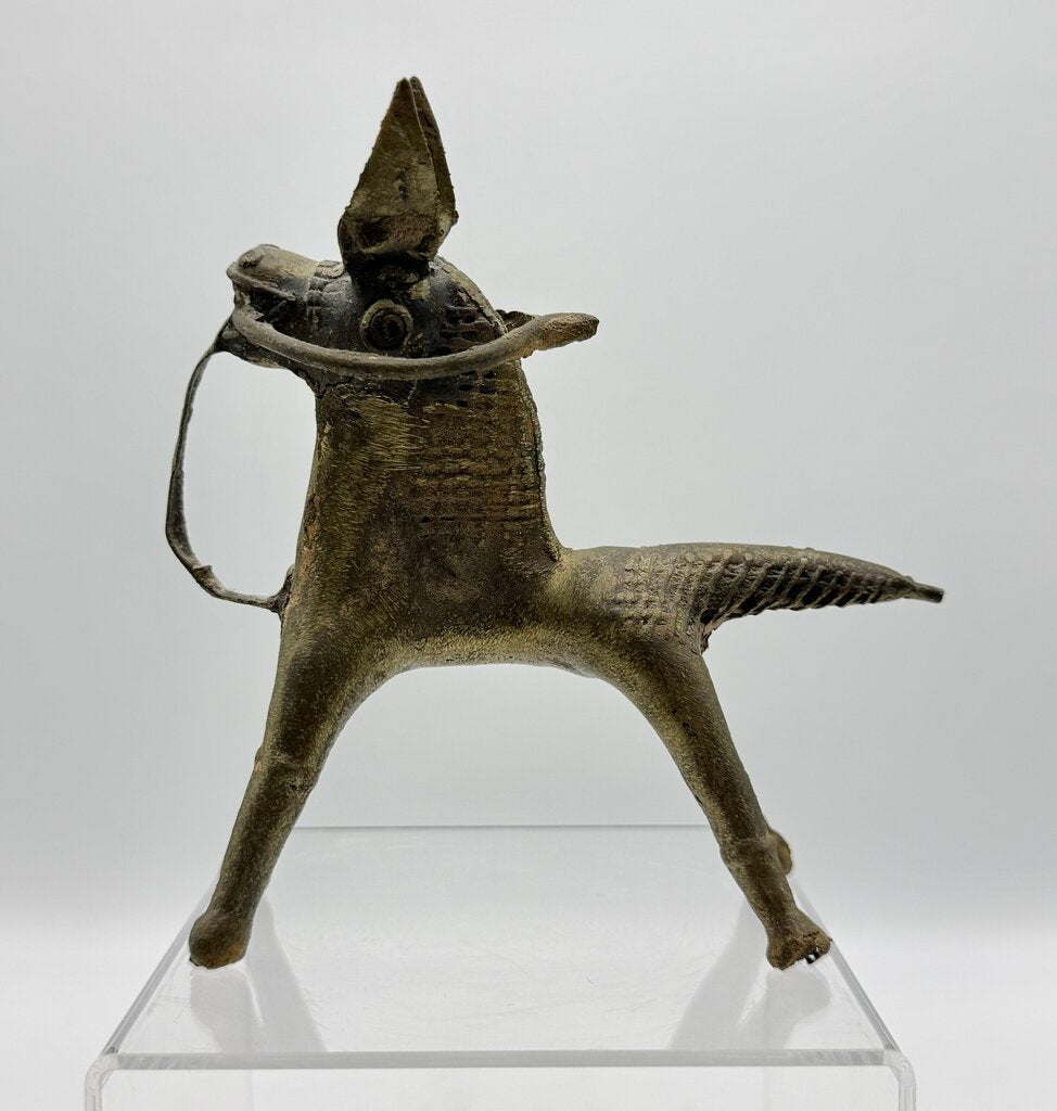 Vintage Dorka Tribal Horse Bronze Cast Figurine / T