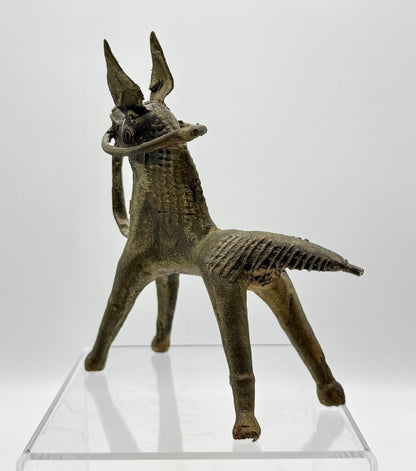 Vintage Dorka Tribal Horse Bronze Cast Figurine / T