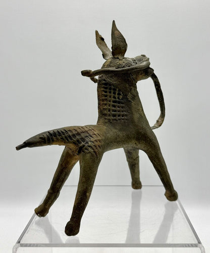 Vintage Dorka Tribal Horse Bronze Cast Figurine / T