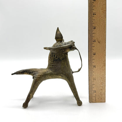Vintage Dorka Tribal Horse Bronze Cast Figurine / T