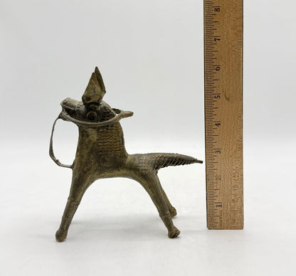Vintage Dorka Tribal Horse Bronze Cast Figurine / T