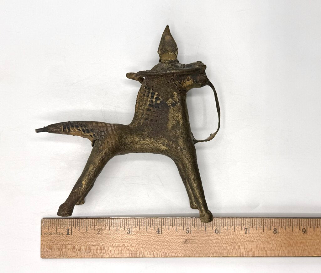 Vintage Dorka Tribal Horse Bronze Cast Figurine / T