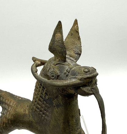 Vintage Dorka Tribal Horse Bronze Cast Figurine / T