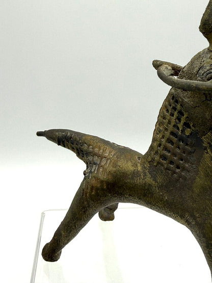 Vintage Dorka Tribal Horse Bronze Cast Figurine / T
