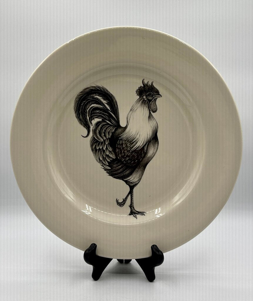 Laura Zinder 12” Rooster Plate/Charger /j