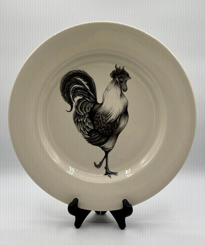 Laura Zinder 12” Rooster Plate/Charger /j