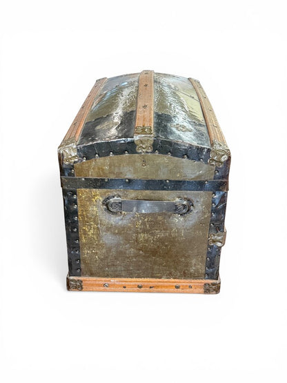 Victorian Humpback Dome-top Steamer Trunk