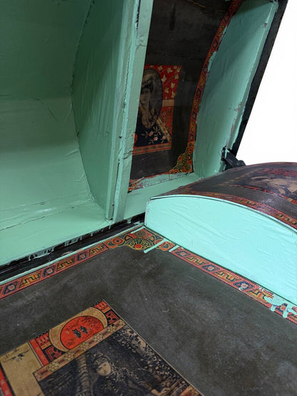 Victorian Humpback Dome-top Steamer Trunk