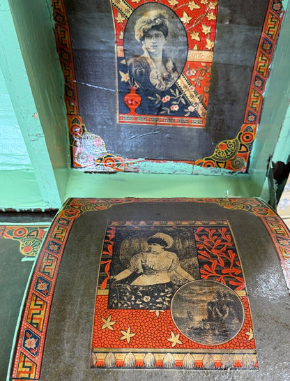 Victorian Humpback Dome-top Steamer Trunk