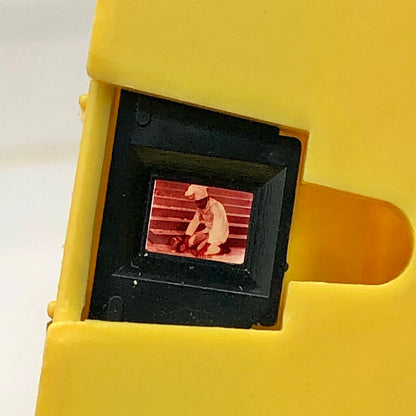1976 Fisher Price Movie Viewer w/ 5ea 8mm Film Cartridges /b